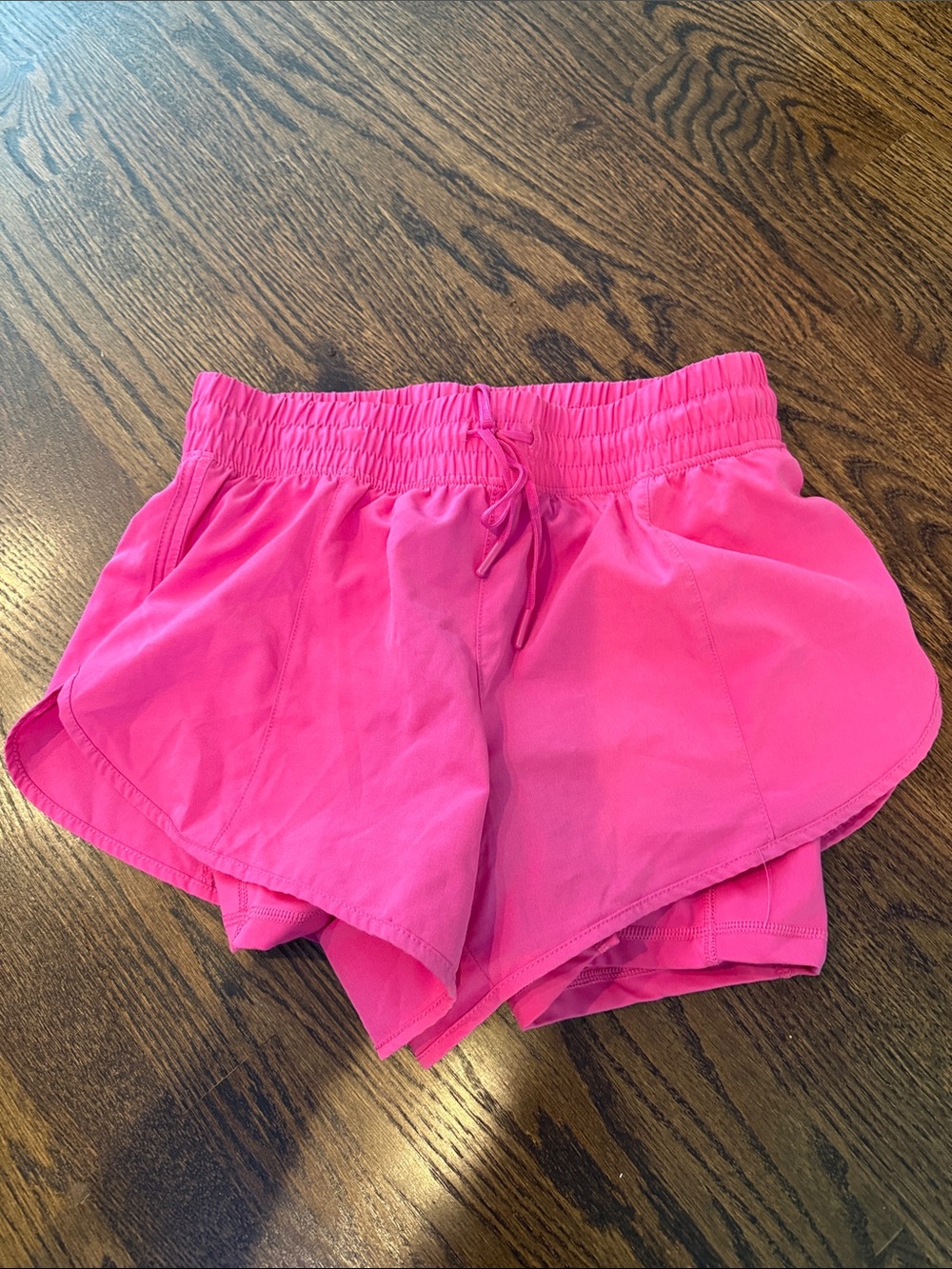 Small Women’s Pink Athletic Running Shorts - Elastic Waist